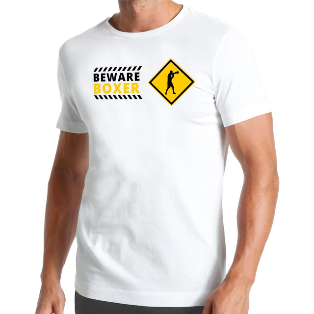 Attenzione t-shirt pugile - arti marziali combattimento muay thai boxe scudo MMA