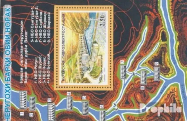 Briefmarken Tadschikistan 2001 Mi Block24 postfrisch