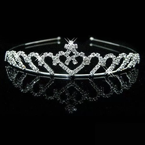Rhinestone Crystal Pearl Bridal Bridesmaid Headband Tiara Crown Wedding Prom
