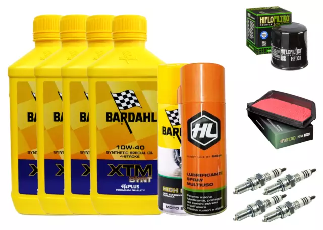 Set / Entretien Honda / CBR / Xx / 1100 Bardahl XTM 10W40 Filtre Huile Air