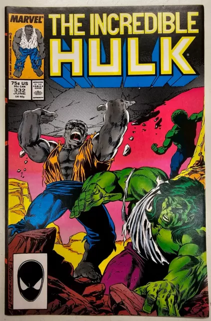 Marvel Comics Incredible Hulk 332 Key Issue VF/NM Todd McFarlane Stearns Leader