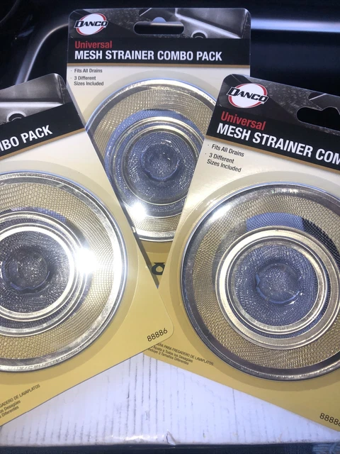 Danco 2-1/2 in. Chrome Stainless Steel Universal Strainer 3 In Total