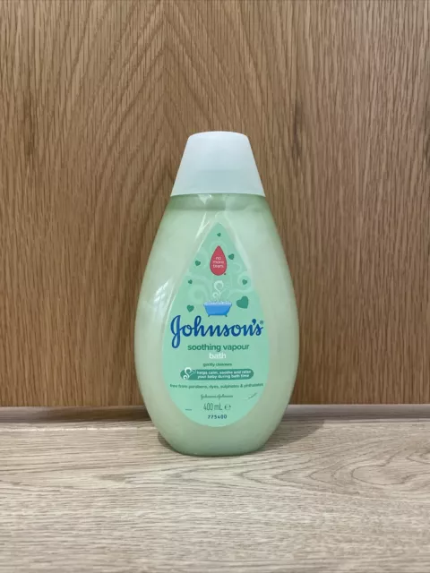 Johnson's Soothing Vapor Bath 400ml Baby Bath Soother, Bedtime, No Tears