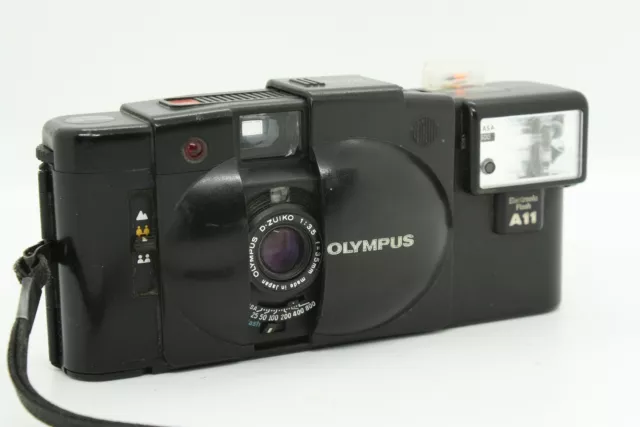 Olympus XA2 35mm Film Camera with A11 Flash & Case - Film Tested