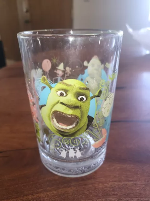 McDonald's 2007 Shrek the Third Glass Collector's Cup Babies Dreamwork