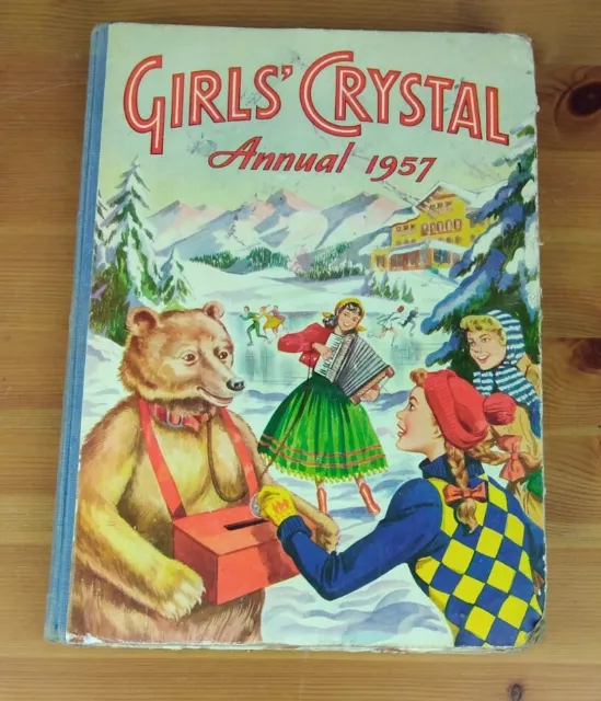 Girls Crystal Annual 1957 Vintage Childrens Hardback Book (BSH2)