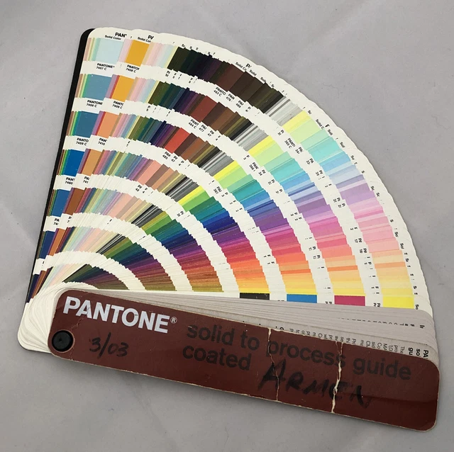 PANTONE SOLID TO Process Color Guide Coated 2001 Fan Book 1089 Solid pantone-solid-to-process-color-guide-coated-2001-fan-book-1089-solid