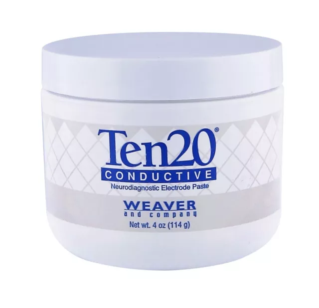 TEN 20 Weaver Conductive Eeg Paste 4 oz jar, Pack of 3