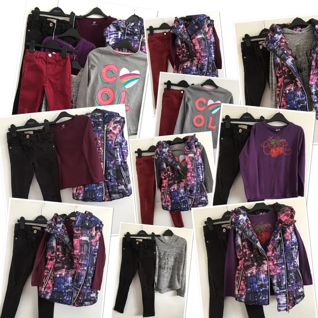 Next H&m Pineapple Girls Mix N Match Jeans Gilet Top Bundle 5-6 Years