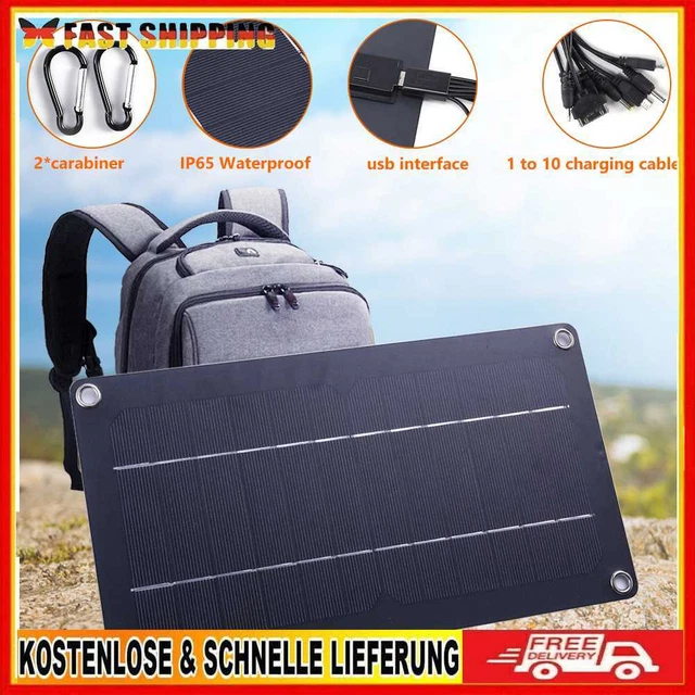Cargador de celdas de 5 V doble panel de energía solar USB tipo USB herramienta de carga para exteriores