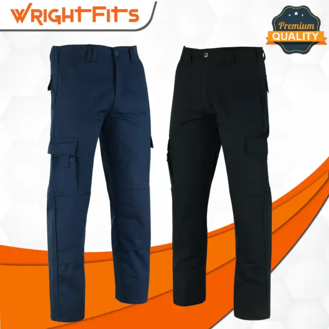 Mens Cargo Combat Work Trousers Chino Cotton Pant Work wear Jeans