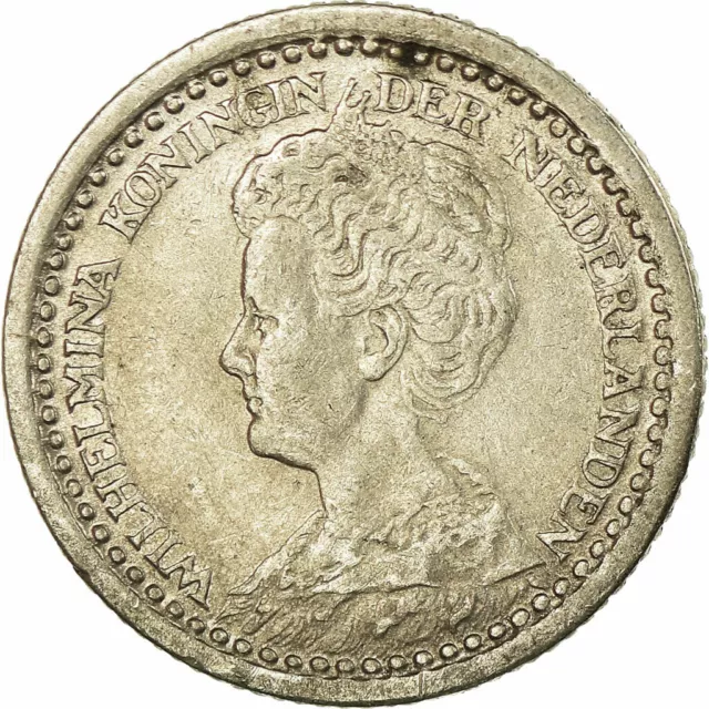 [#738875] Monnaie, Pays-Bas, Wilhelmina I, 10 Cents, 1925, TTB, Argent, KM:145
