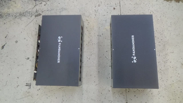 Lot of 2 Pandaminer 8 GPU mining rig w/ 470/570 AMD 4g GPUs