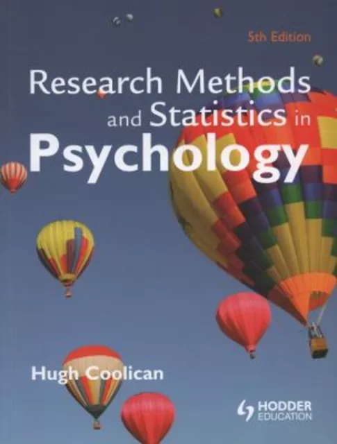 Research Methoden Und Statistics IN Psychology Taschenbuch