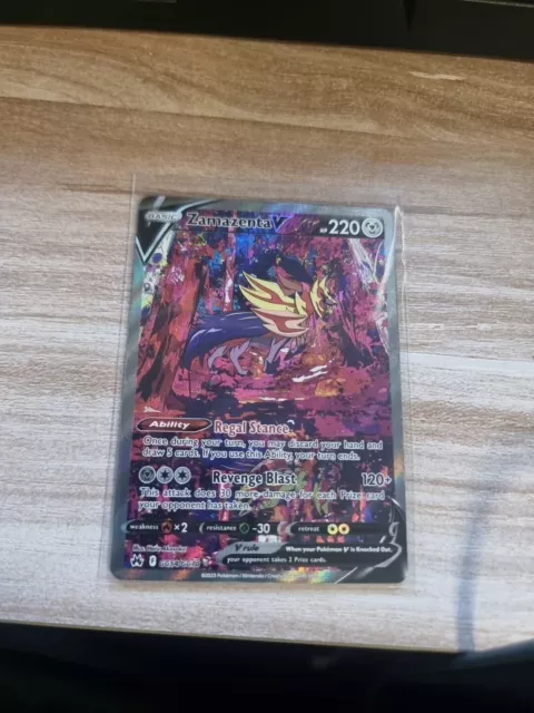 Zamazenta V GG54/GG70 Ultra Rare Holo - NM Crown Zenith Pokemon