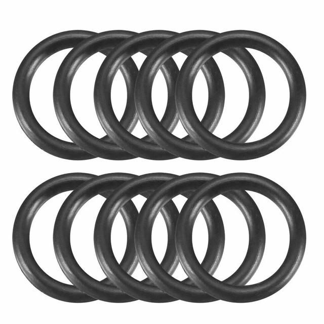 10Pcs 14x 1.9mm Rubber O-rings NBR Heat Resistant Sealing Ring Grommets Black✦KD