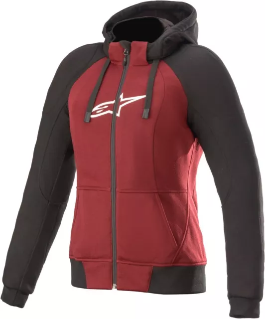 Alpinestars STELLA Chrome Motorradhoodie weinrot - Größe wählbar - UVP 199,95€