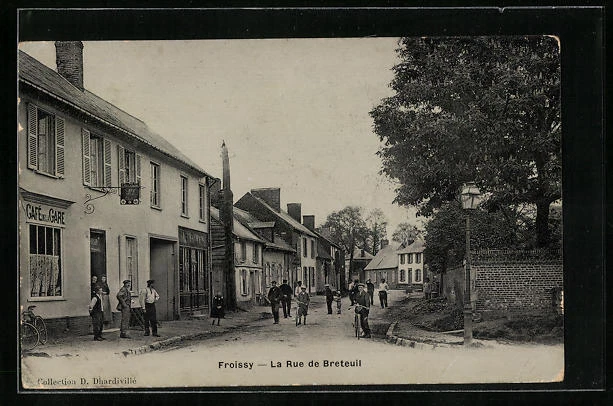 CPA Froissy, La Rue de Breteuil
