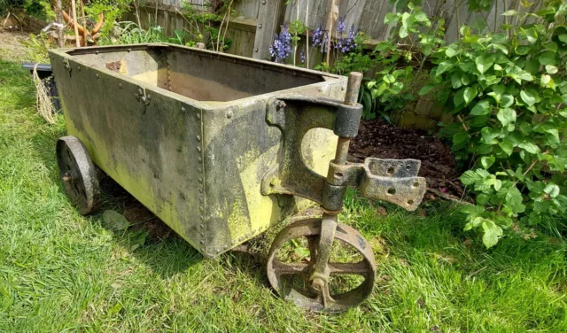 Large Mobile Galvanised Riveted Water Tank Planter Circular 1880