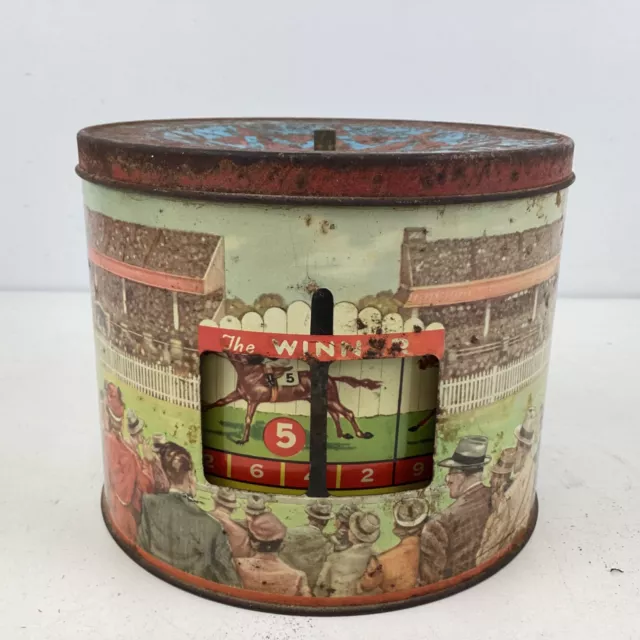 Vintage Peek Frean The Winner Biscuit Tin (As Is) (C5) S#592