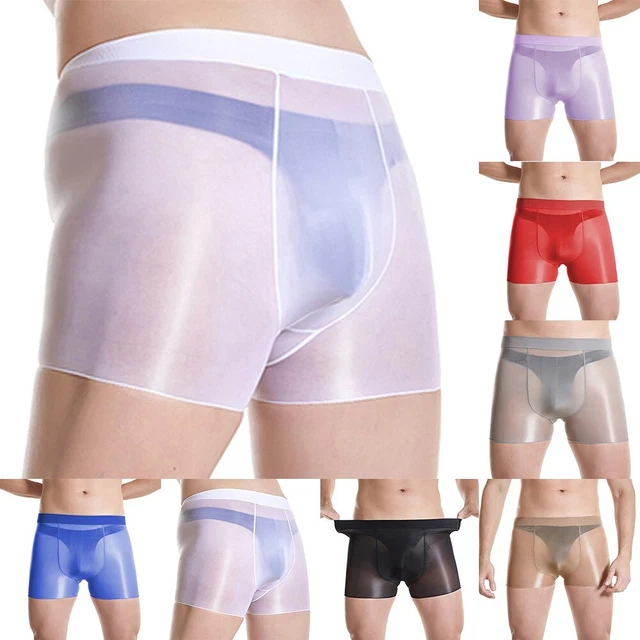 Slip Homme Jacquard Avec Poche En U - Sous-vêtement Brillant, Dentelle - Taille XXL, Couleur Bleu - Confort Quotidien