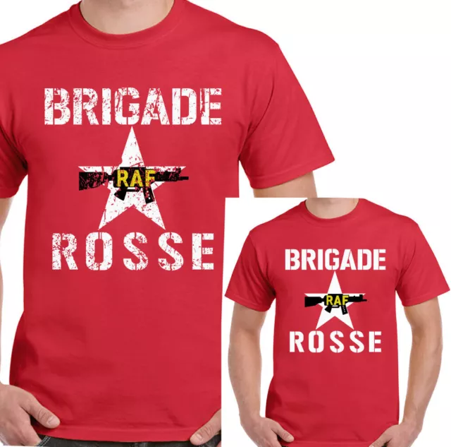 BRIGADE ROSSE T-SHIRT Mens The Clash As Worn By Joe Strummer From Red Brigades