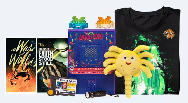 January 2016 Invasion! Lootcrate Loot Crate Complete (Mens XL) Limited Release