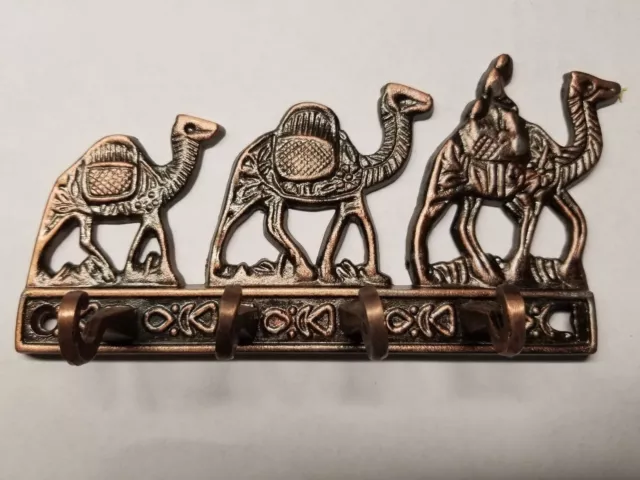 4 Hook Key Holder Wall Mounted Hooks Iron Rack Handmade