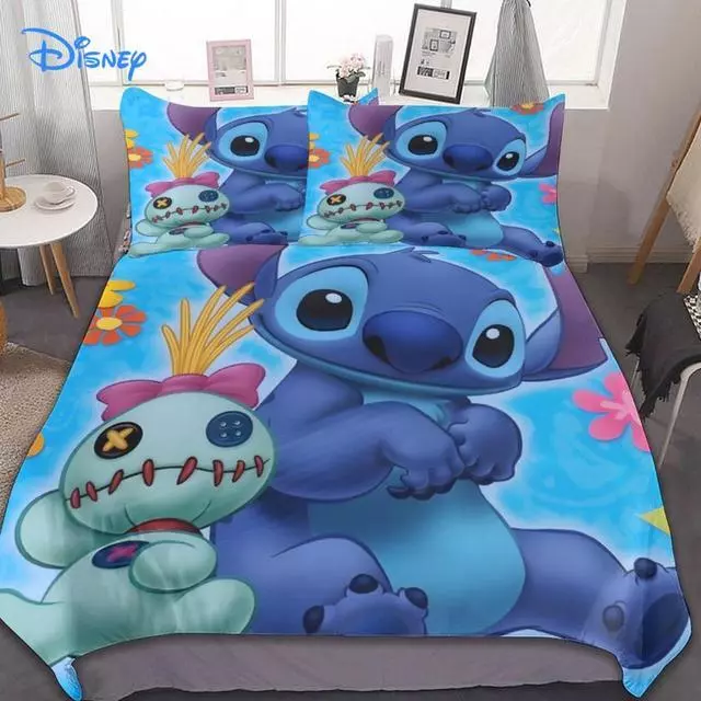 Stitch And Scrump Doll Love Lilo And Stitch Cartoon Bedding Set