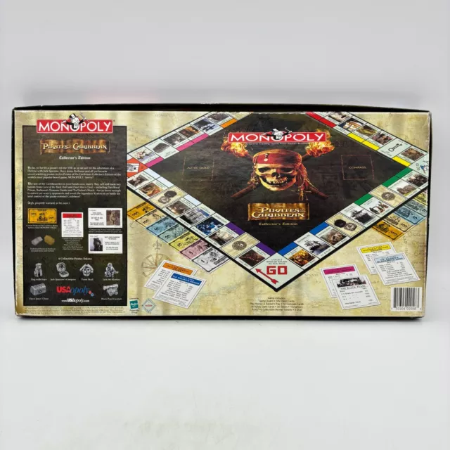 Monopoly Pirates of the Caribbean Collector's COMPLETE USAopoly 2006 POTC Disney 2