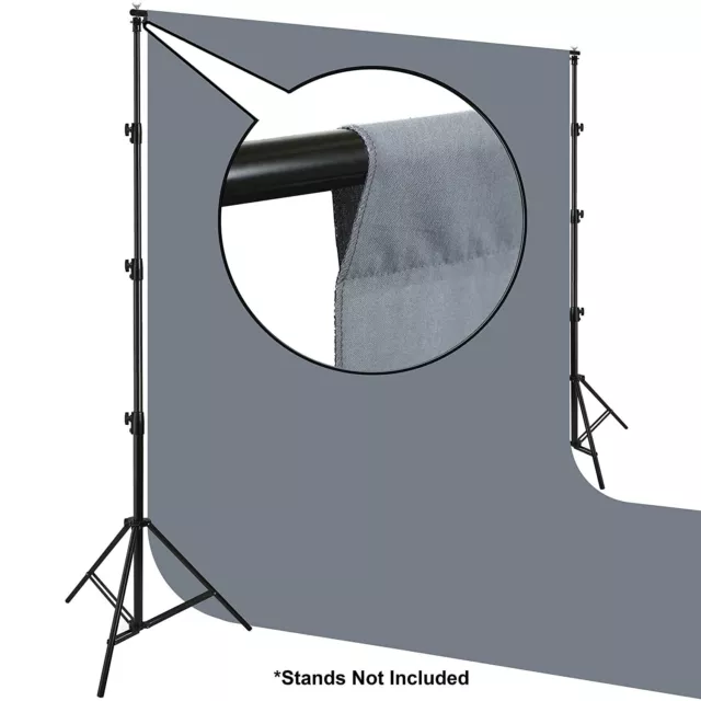 Prism Backdrop by Ravelli 10x20 Gray Muslin Photo Video Background, 100% Cott… 3