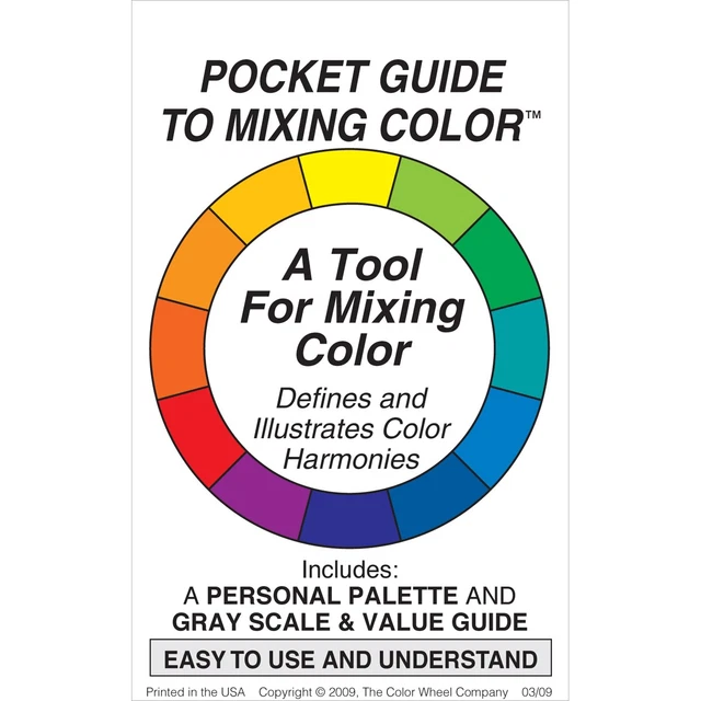 6 PACK THE Color Wheel Company Pocket Guide To Mixing Color-3