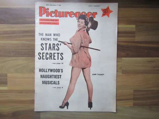 Vintage Picturegoer magazine - March 1956 - Hollywood Film stars