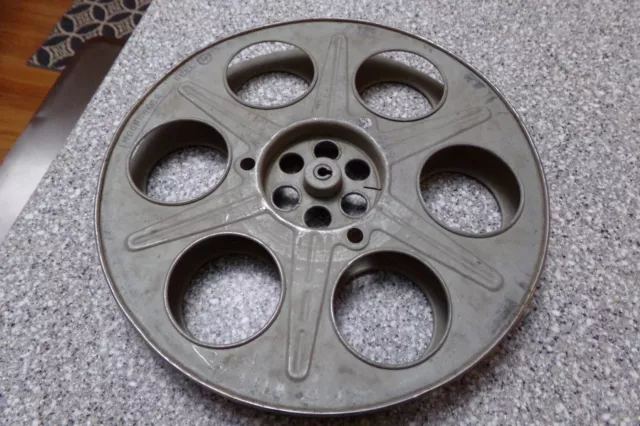 Carrete de película de 35 mm Art Deco 6 orificios aluminio película carrete de película vintage 14 1/2