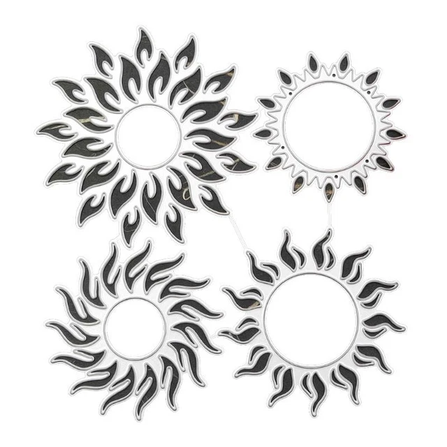 for Sun Metal Cutting Dies Stencil DIY Scrapbooking Album Stamp Paper Card Embos