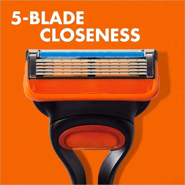 Gillette Fusion 5 Razor Handle + 4 Blades