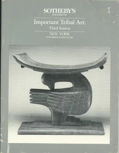 SOTHEBY’S IMPORTANT TRIBAL ART AFRICAN OCEANIC Auction Catalog 1984