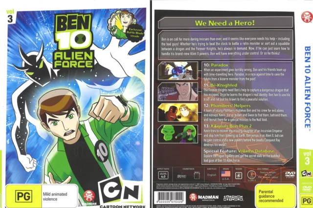 4 Kid Favorites Cartoon Network Classic Ben 10 Alien Force (DVD)