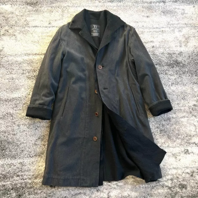 Yohji Yamamoto Layered coat black gray vintage size M Japan