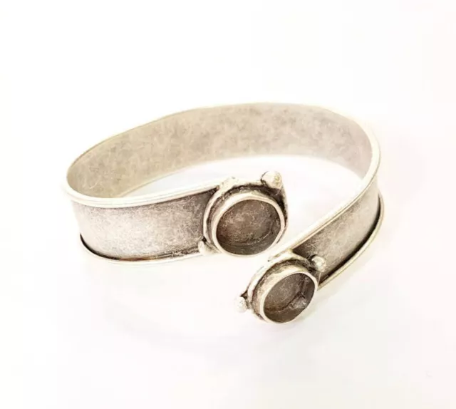 Bracelet Blanks Cuff Adjustable Antique Silver Brass jewelry Accessories