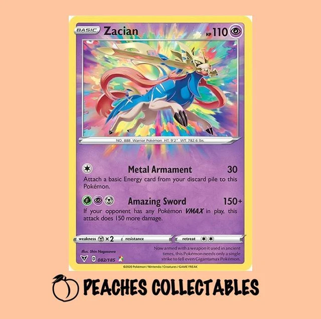 Pokemon - Zacian - 082/185 - SWSH Vivid Voltage - Amazing Rare