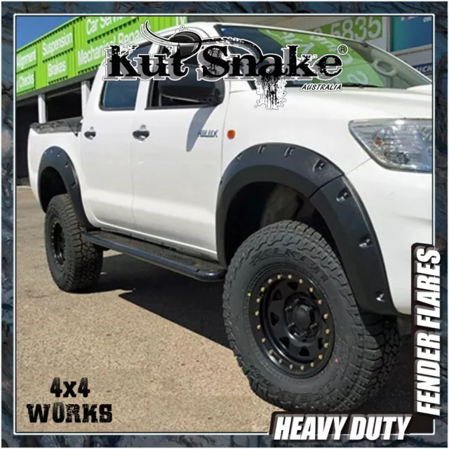 Kut Snake Wheel Arches Fender Flares for Toyota Hilux 2005-11 Series 7