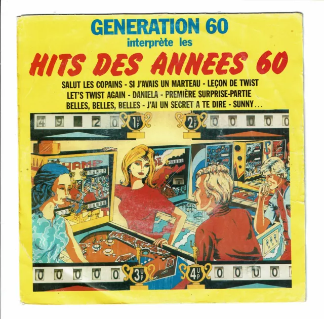 Generation 60 Vinilo 45 RPM 7" Hits Años 1960 Salut Les Copains Flipper CBS