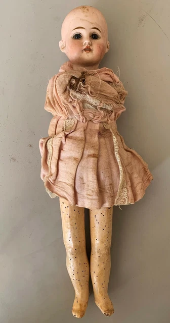 Poupée Ancienne Bleuette SFBJ En Porcelaine - 27 Cm - Années 1900