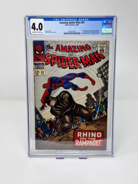 Amazing Spider-Man #43 - 1966 - 2nd app of Rhino  - Cents Copy