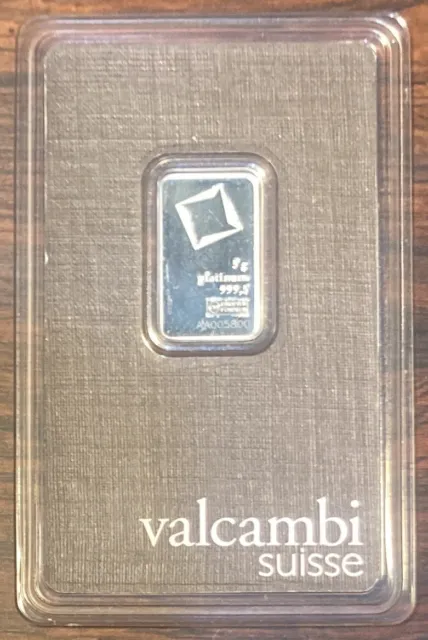 5g Valcambi Platinum bar