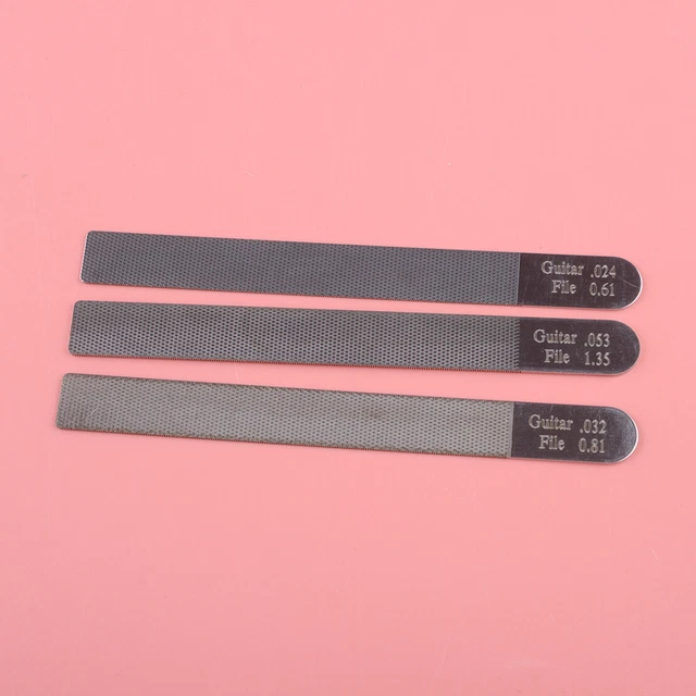 3x/Set Guitar Nut Slotting File Saw Rods Slot Filing Luthier Repair Tools