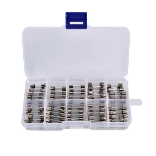 100pcs 5x20mm Fusible Fusion Combinaison Kit Fusible En Verre à Action Rapide