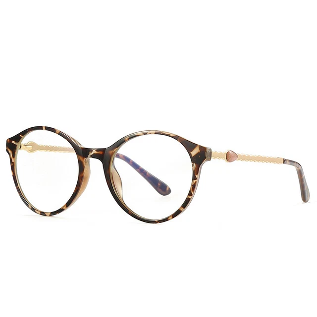 Gafas de lectura redondas con bisagras de resorte para mujer y hombre TR90 0,50 ~ 6,00 O