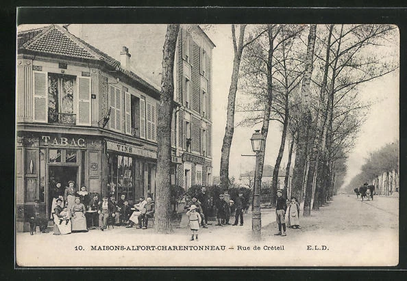 CPA Maisons-Alfort-Charentonneau, Rue de Creteil